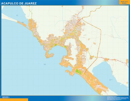 Acapulco de Juarez map Mexico