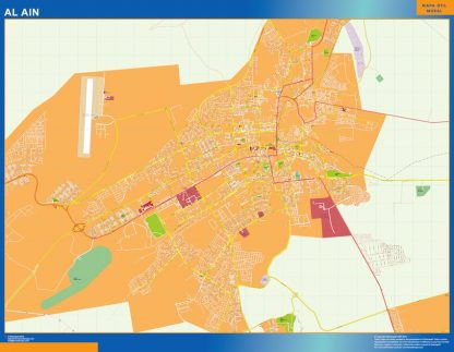 Al Ain map in Emirates