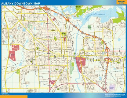 Albany downtown map