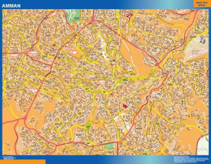 Amman laminated map