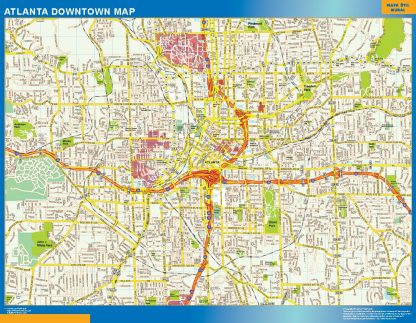 Atlanta downtown map