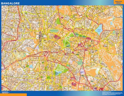 Bangalore laminated map