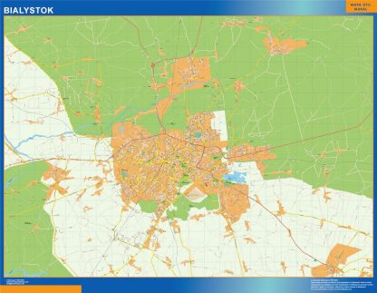 Bialystok map Poland