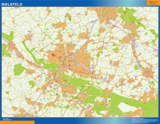 Bielefeld map in Germany