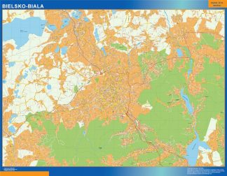 Bielsko Biala map Poland