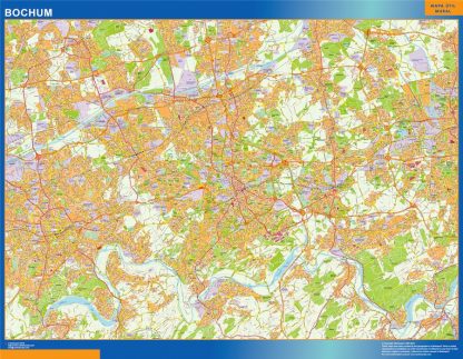 Bochum map in Germany