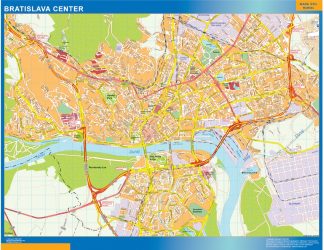 Bratislava downtown map