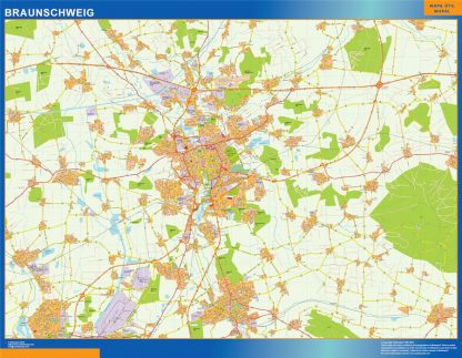 Braunschweig map in Germany