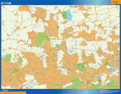 Bytom map Poland