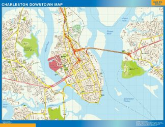 Charleston downtown map