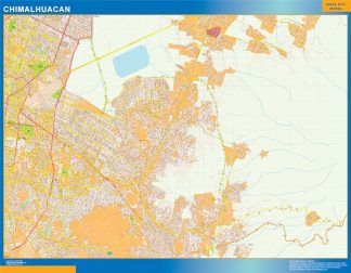 Chimalhuacan map Mexico