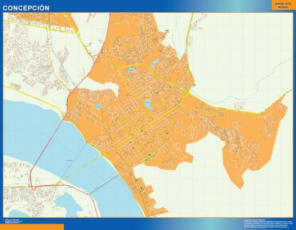 Concepcion map from Chile