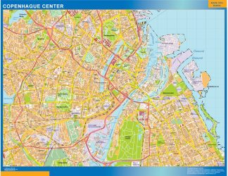 Copenhague downtown map