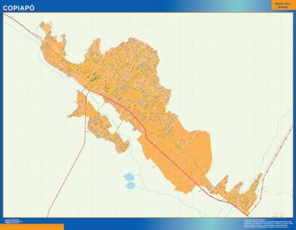 Copiapo map from Chile