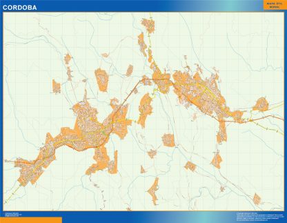 Cordoba map Mexico