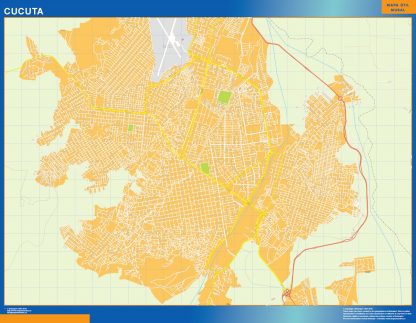 Cucuta map in Colombia