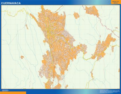 Cuernavaca map Mexico