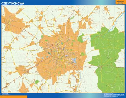 Czestochowa map Poland