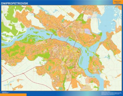 Dnipropetrovsk map in Ukraine