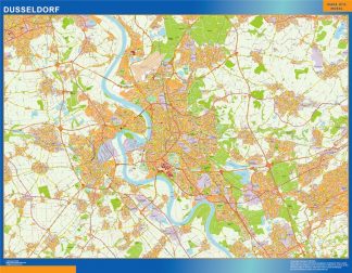 Dusseldorf map in Germany