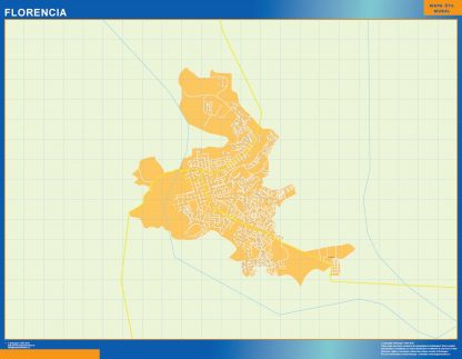 Florencia map in Colombia