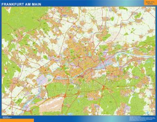 Frankfurt Am Main map in Germany