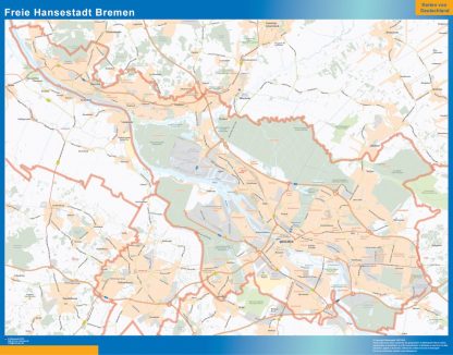 Freie Hansestadt Bremen map