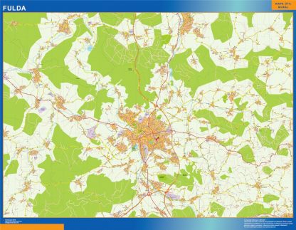 Fulda map in Germany