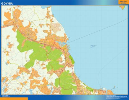 Gdynia map Poland