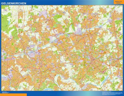 Gelsenkirchen map in Germany