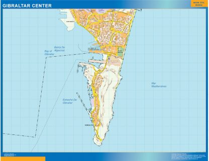 Gibraltar downtown map