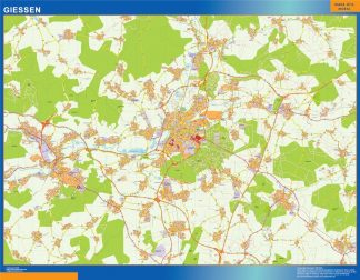 Giessen map in Germany