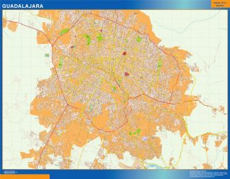 Guadalajara map Mexico