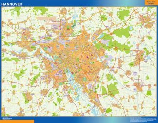 Hannover map in Germany