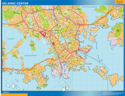 Helsinki downtown map