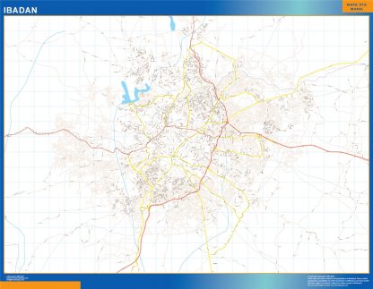 Ibadan map Nigeria