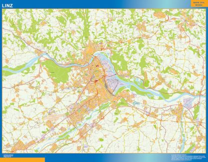 Linz map in Austria