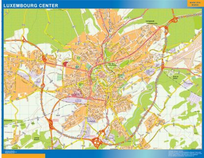 Luxembourg downtown map