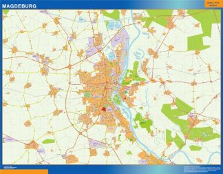 Magdeburg map in Germany