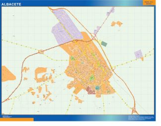 Map of Albacete Spain