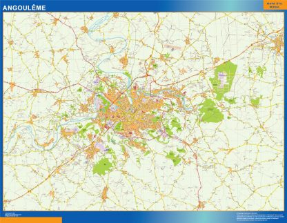 Map of Angouleme France