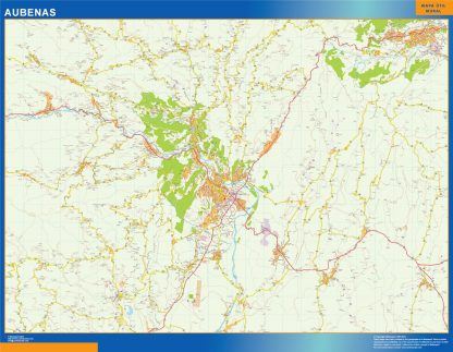 Map of Aubenas France