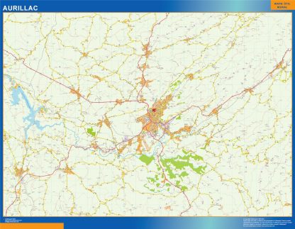 Map of Aurillac France