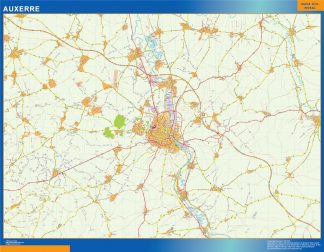 Map of Auxerre France