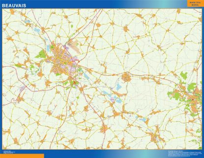 Map of Beauvais France