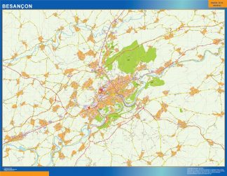 Map of Besancon France