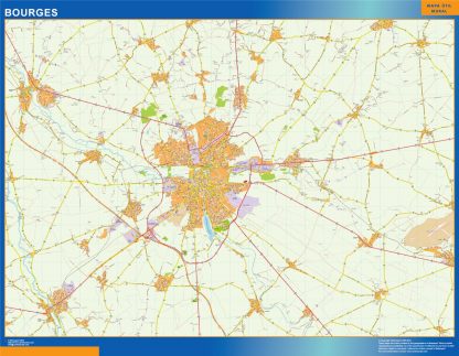 Map of Bourges France