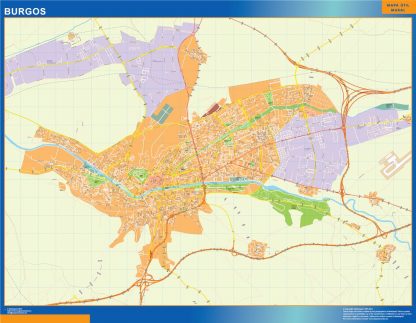 Map of Burgos Spain