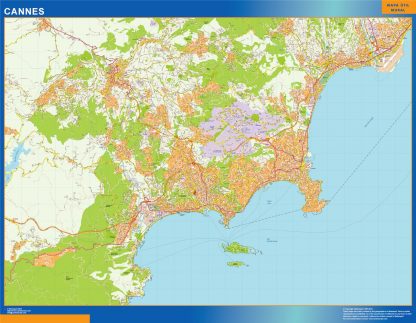 Map of Cannes France