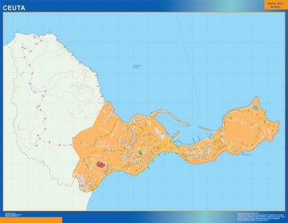 Map of Ceuta Spain